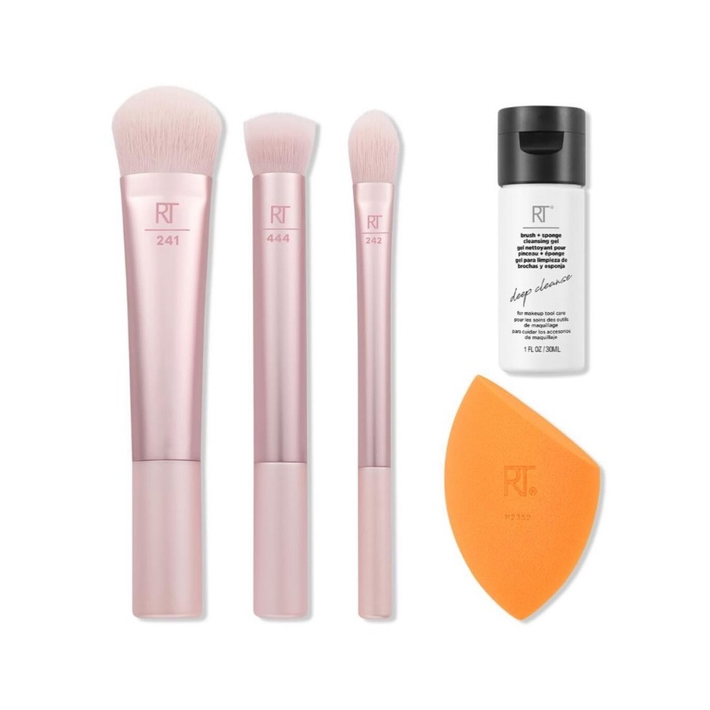 NIB The Real Techniques - Feeling Festive Brush + Sponge Set